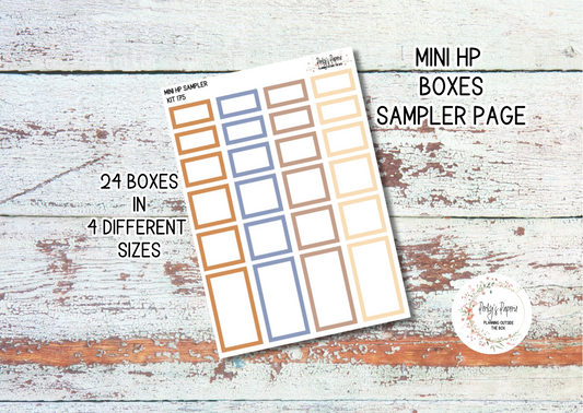 Autumn at Foxbury Manor Fall 1" Mini HP Sample Planner Boxes in 4 Different Sizes To Page to Match Kit 175 for Functional Planning