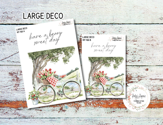 Strawberry Summer Transparent Extra Large, Jumbo Deco Planner Sticker For Your Overview Pages, Blank Daily Pages or Journal Page 166