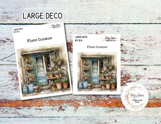 Transparent Extra Large, Jumbo Deco Planner Sticker For Your Overview Pages, Blank Daily Pages or Journal Plant Addiction Kit 10
