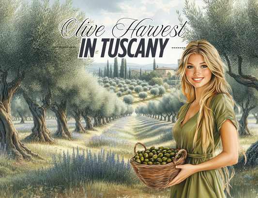 Olive Harvest in Tuscany Sticker Sheets # 170 – Fall and Autumn Planner Stickers