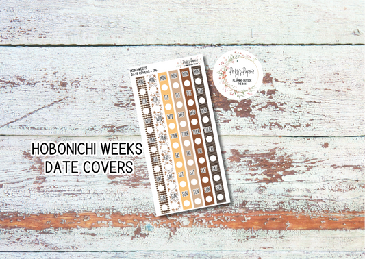 Sweet Halloween Hobonichi Weeks Date Cover Planner Stickers Kit 176, Weekly Planning, Date Strips, Colorful and Patterned