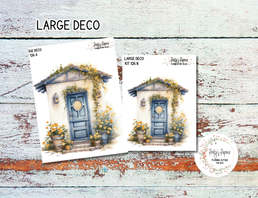 Transparent Extra Large, Jumbo Deco Planner Sticker For Your Overview Page, Blank Daily Page or Journal Page, Summer Primrose Door Kit 126