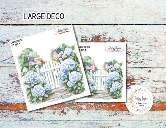 Transparent Extra Large, Jumbo Deco Planner Sticker For Your Overview Pages, Blank Daily Pages or Journal Page July at the Island Kit 162
