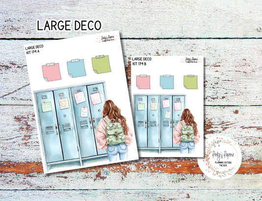 School Daze-y Transparent Extra Large, Jumbo Deco Planner Sticker For Your Overview Pages, Blank Daily Pages or Journal Page 174