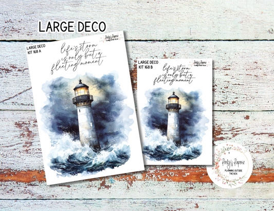 Seaside Lighthouse Transparent Extra Large, Jumbo Deco Planner Sticker For Your Overview Pages, Blank Daily Pages or Journal Page 168