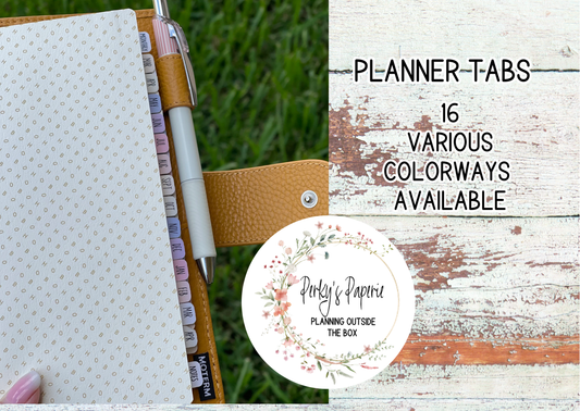 Mini Monthly Planner Tabs Font for Hobonichi Cousin, Hobonichi Weeks, Journals and more For Your Planner Set Up