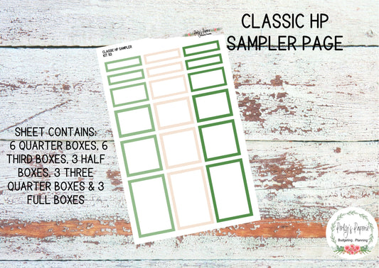 Classic HP Sampler Kit 113 St Patricks Day | Functional Planner Stickers | Budget Boxes | Planner Box Stickers | EC | Makselife