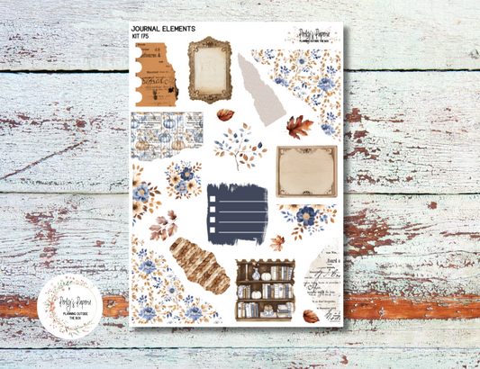 Autumn at Foxbury Manor Journal Elements Kit #175 | Fall Planner Stickers