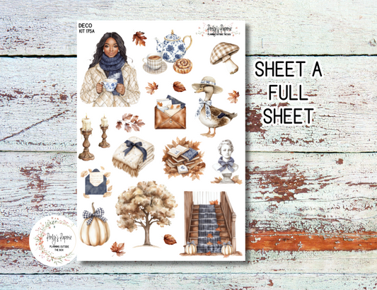Autumn at Foxbury Manor Full Sheet Deco Planner Stickers Kit 175, Decorative Planning, Journaling Stickers, Junk Journal, Planner Stickers