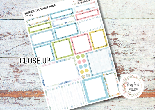 School Daze-y Decorative Planner Boxes in Standard 1.5" Kit 174 for Functional and Decorative Planning. Fits Most Standard Size Planner