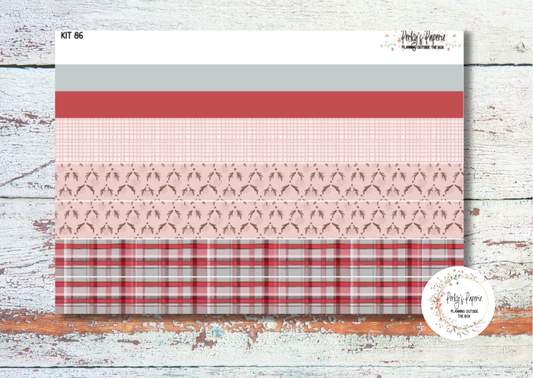 Santa's Christmas Letters Weekly Washi Sticker Sheet for Planners Kit 86, Christmas Themed Washi Stickers