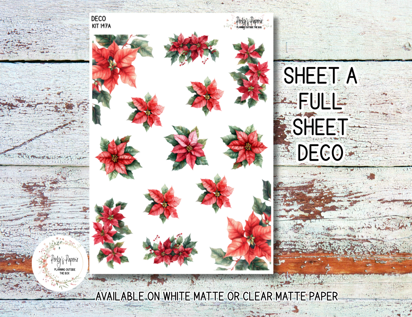 Vintage Santa Christmas Journaling Stickers Kit 147 | Planner Stickers for Planners, Journals, Junk Journals and Scrapbooking