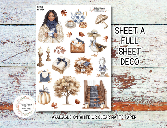 Autumn at Foxbury Manor Sticker Sheets # 175 – Autumn and Fall Planner Stickers