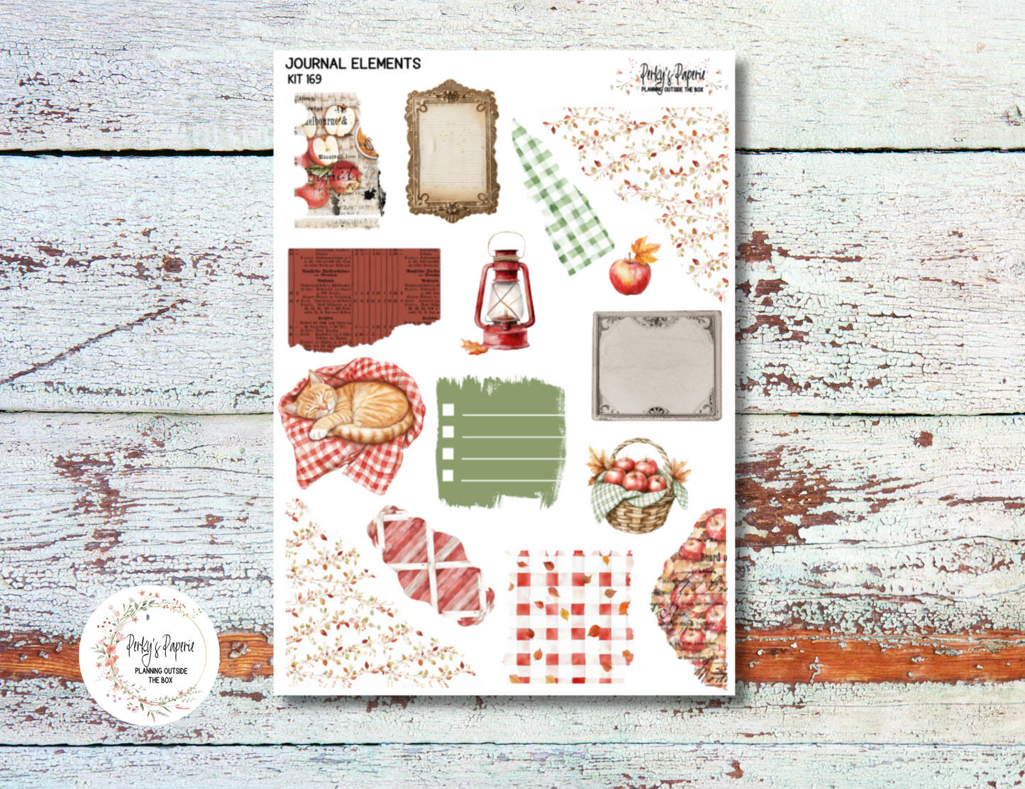 An Apple A Day Journal Elements Kit #169 | Fall Planner Stickers
