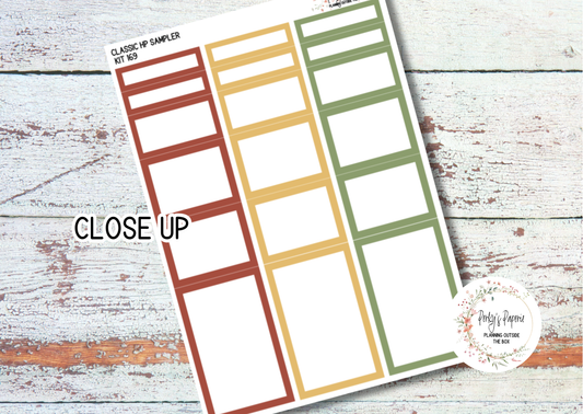 Classic HP Sampler Kit 169 An Apple A Day| Functional Planner Stickers | Budget Boxes | Planner Box Stickers | EC