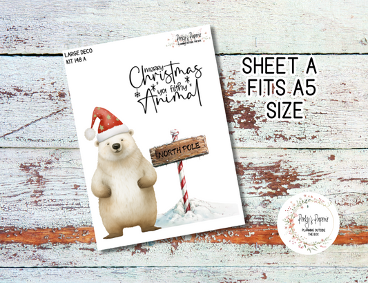 Transparent Extra Large, Jumbo Deco Planner Sticker For Your Overview Pages, Blank Daily Pages or Journal Page Kit 148