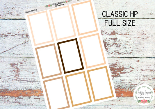 Boho Neutral Classic HP Colorful Planner Boxes  | Colorful Boxes | Functional Planner Stickers | Budget Boxes | Planner Boxes