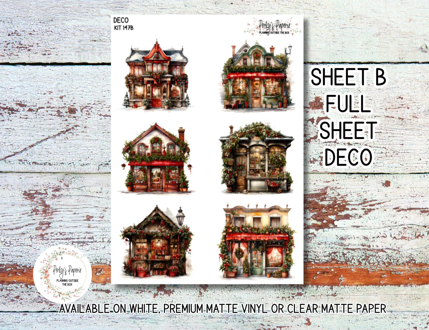 Vintage Santa Christmas Journaling Stickers Kit 147 | Planner Stickers for Planners, Journals, Junk Journals and Scrapbooking