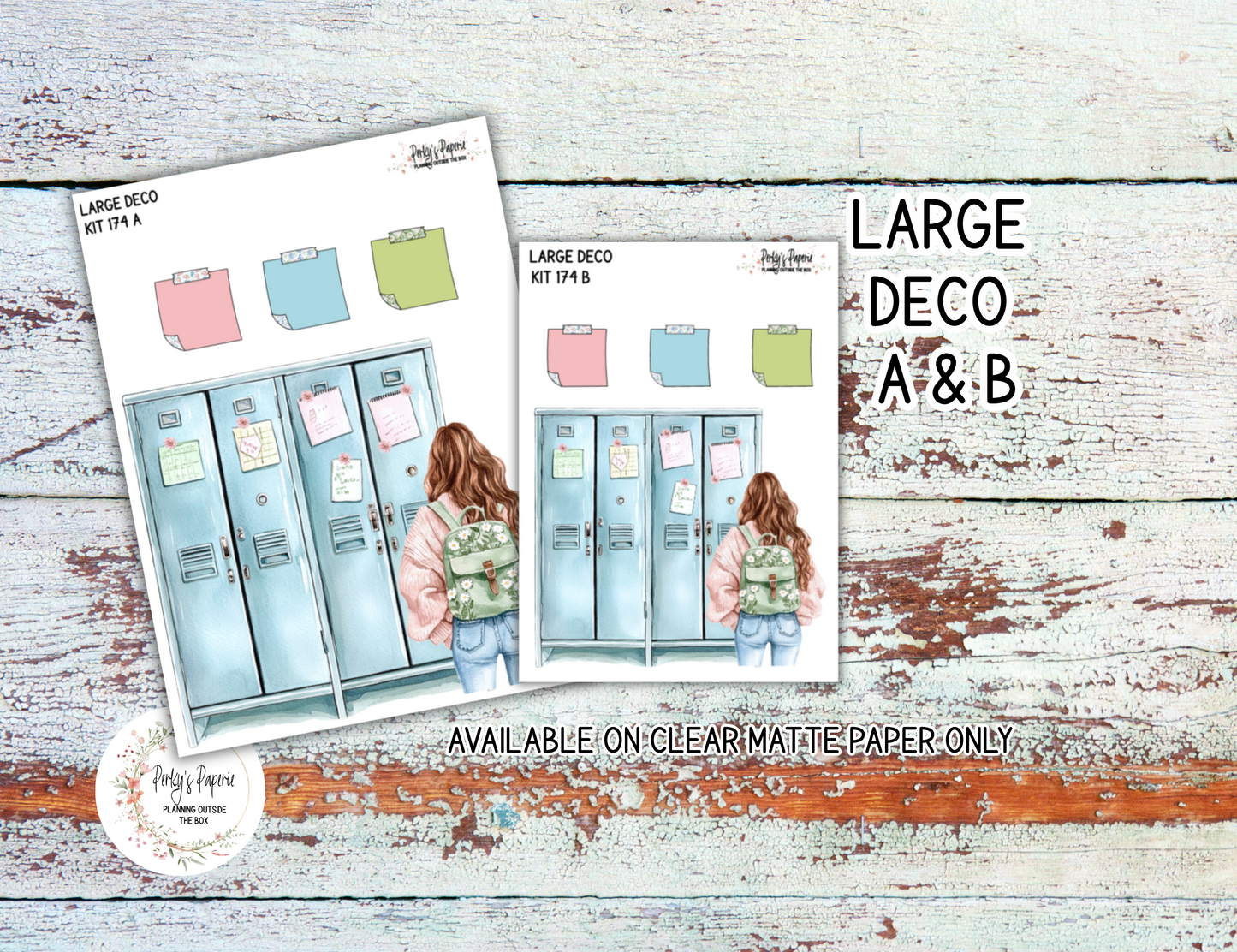 School Dazey Sticker Sheets # 174 – Back to School Planner Stickers