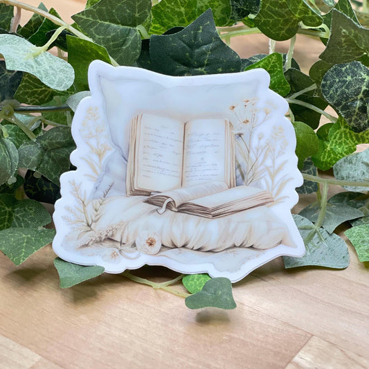 Cozy Reading Space Die Cut Sticker, Meme Sticker, Funny Sticker, Planner Set Up Sticker , Happy Sticker