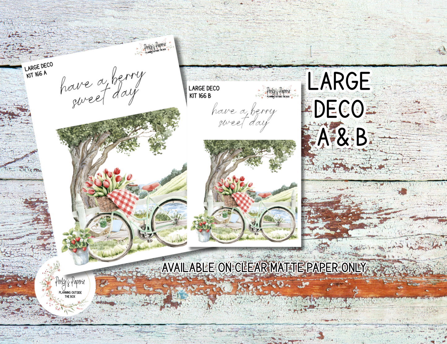 Strawberry Summer Sticker Sheets # 166 – Cute & Aesthetic Planner Stickers