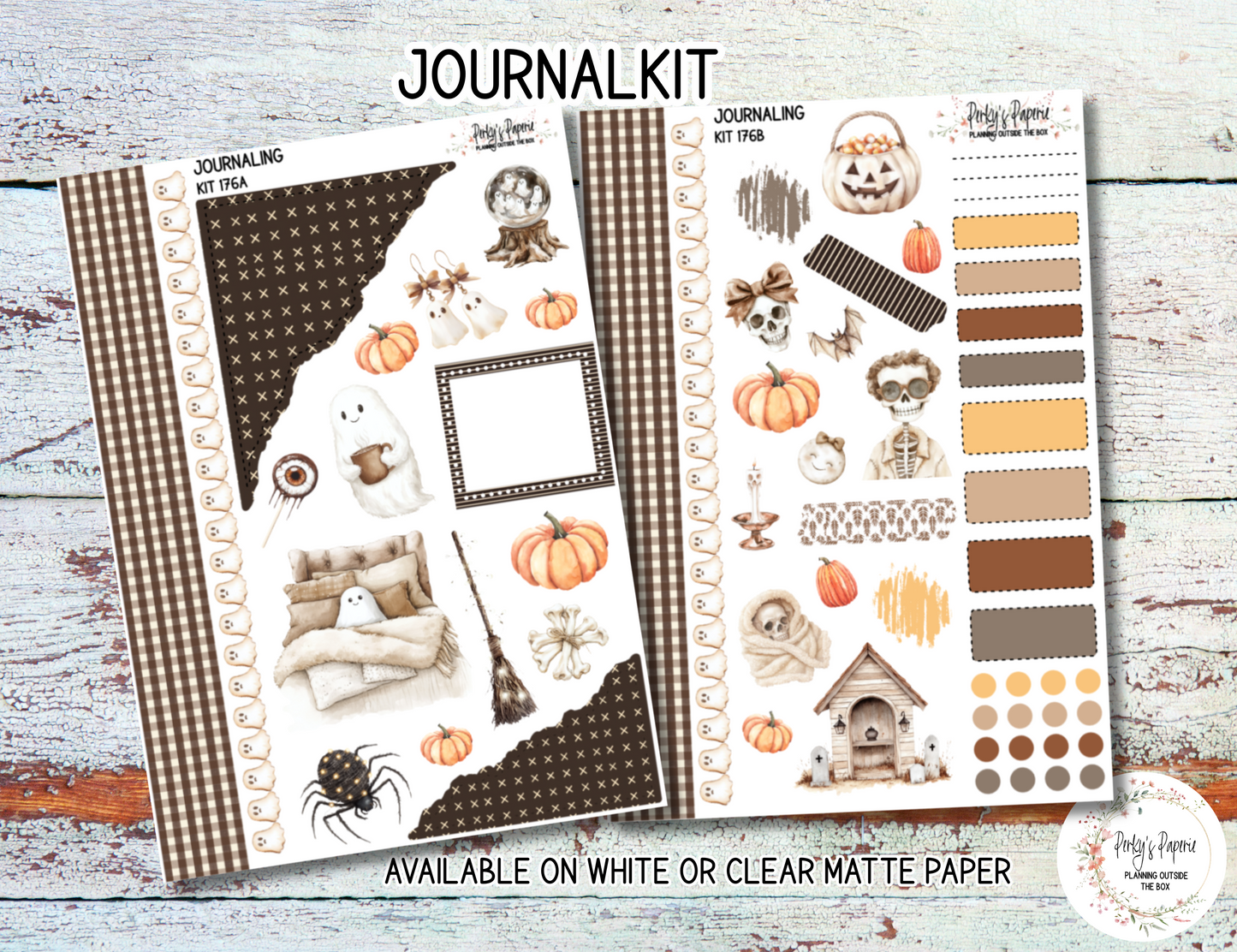 Sweet Halloween Sticker Sheets # 176 – Halloween Planner Stickers
