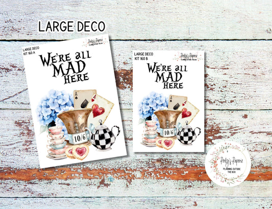 Transparent Extra Large, Jumbo Deco Planner Sticker For Your Overview Pages, Blank Daily Pages or Journal Page Modern Wonderland 160