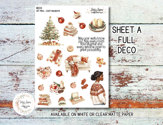 Cozy Holidays Journaling Sticker Collection | Winter & Christmas Planner Stickers | Hygge Holiday Aesthetic Stickers for Creative Journaling, Scrapbooking & Paper Planning