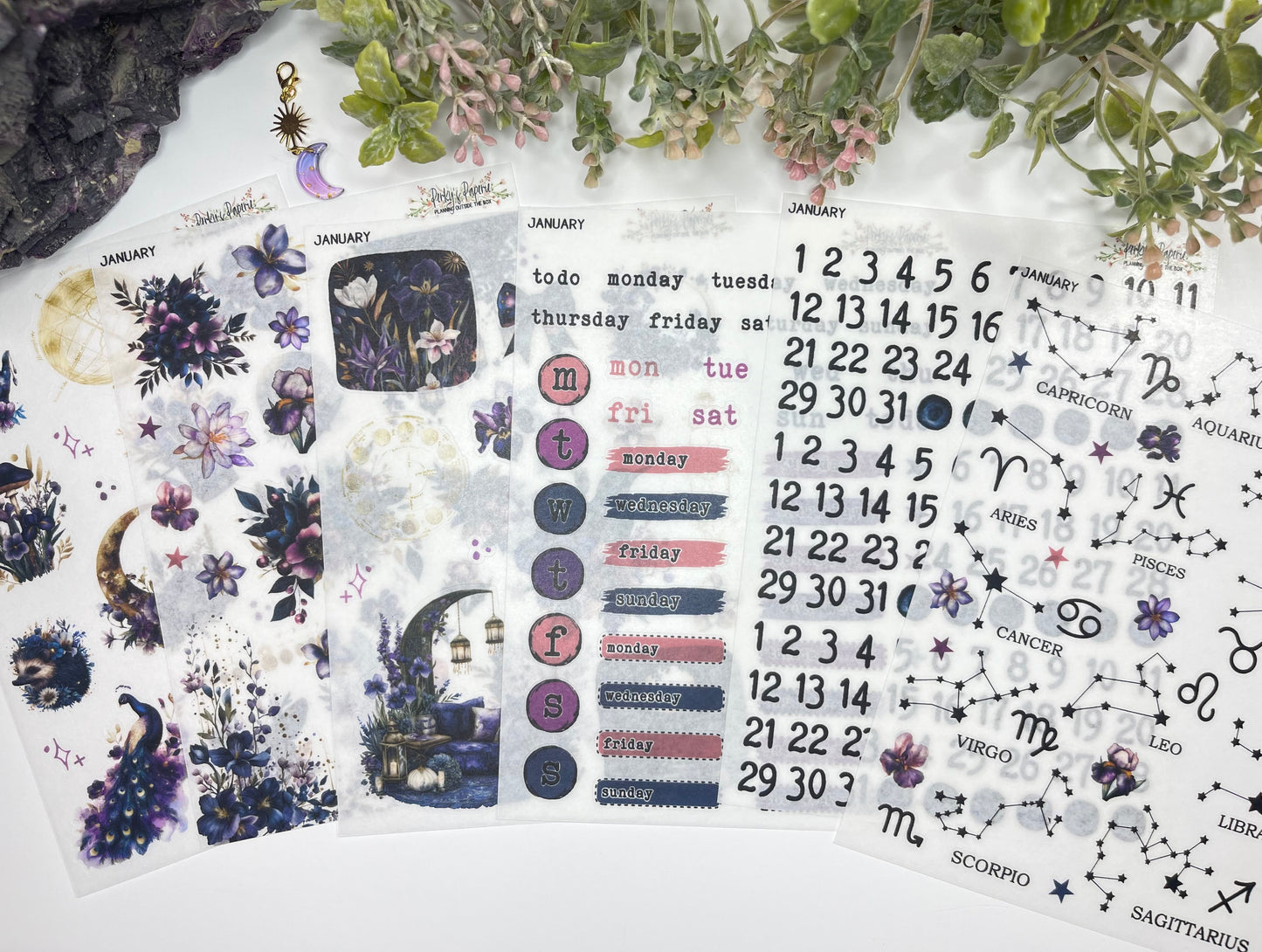 Monthly Sticker Subscription Box – 5 Washi Sticker Sheets + Exclusive Monthly Themed Goodies - Cancel Anytime