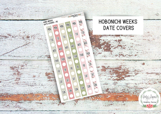 Hobonichi Weeks Date Cover Planner Stickers Kit 112,  Weekly Planning, Date Strips, Colorful and Patterned Romantic Valentines in Paris